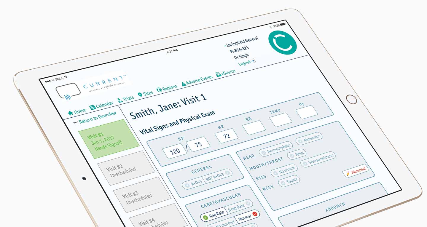 Clinical Trials iPad app