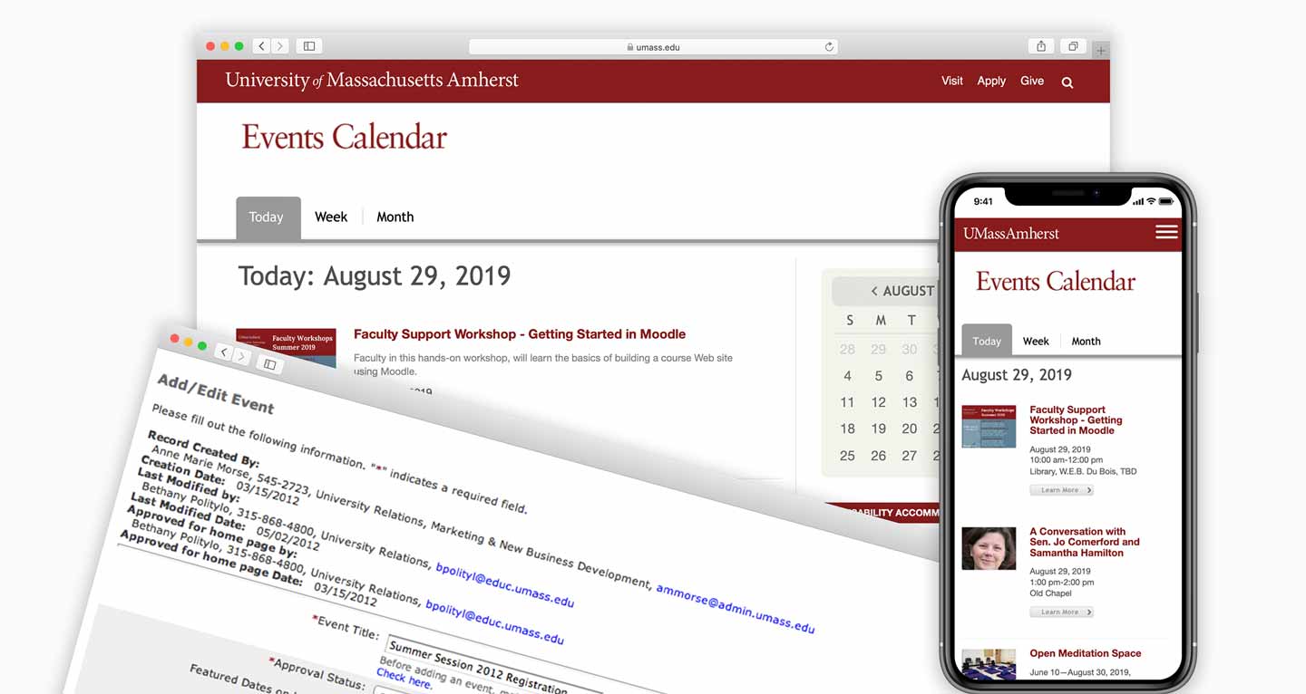 UMASS Calendar of Events